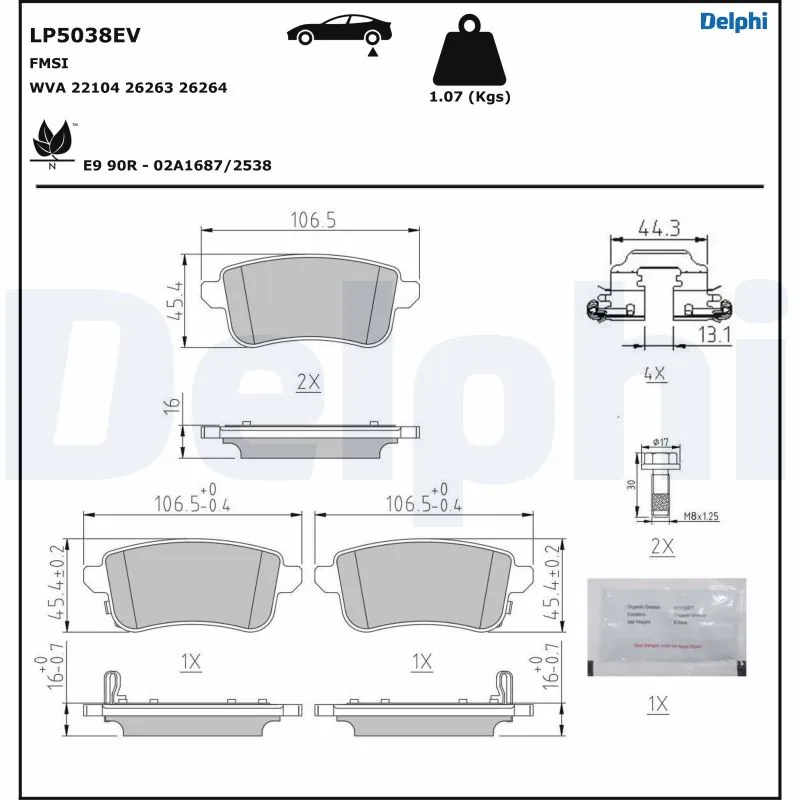 Brake Pad Set, disc brake