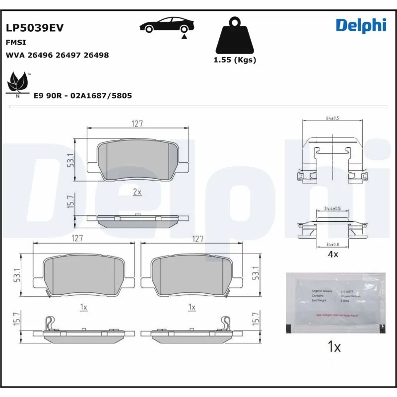 Brake Pad Set, disc brake