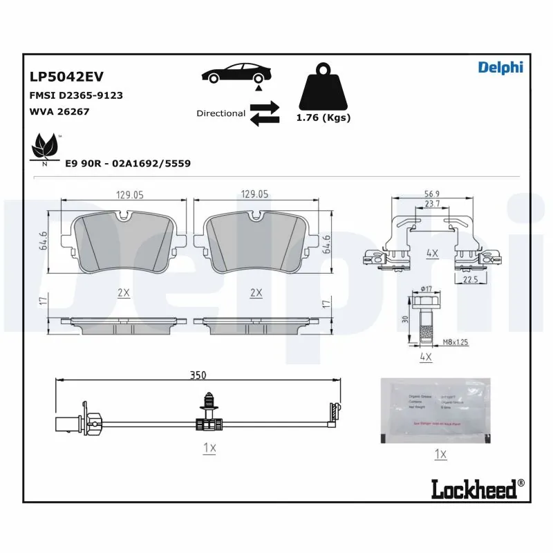 Brake Pad Set, disc brake