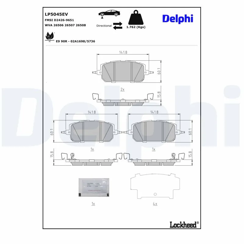 Brake Pad Set, disc brake