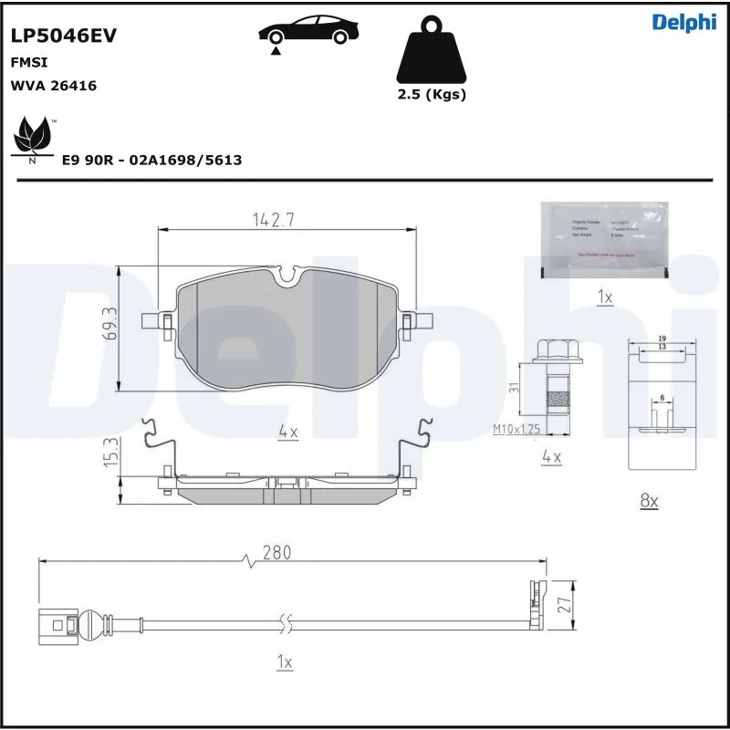 Brake Pad Set, disc brake
