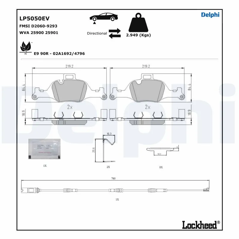 Brake Pad Set, disc brake