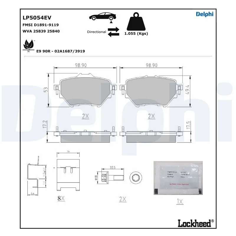 Brake Pad Set, disc brake