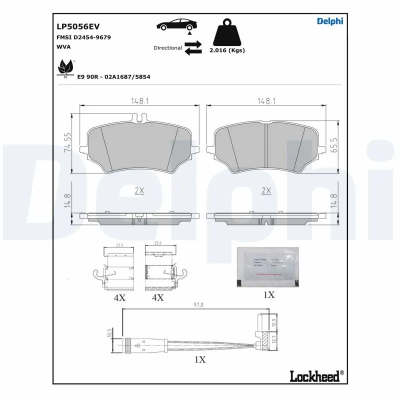 Brake Pad Set, disc brake