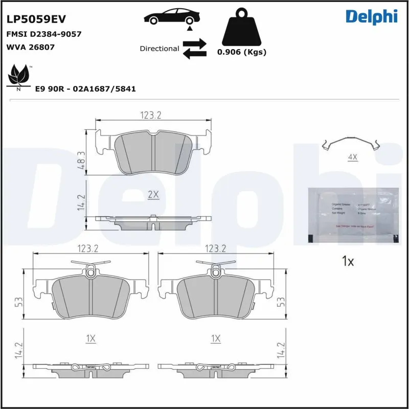 Brake Pad Set, disc brake