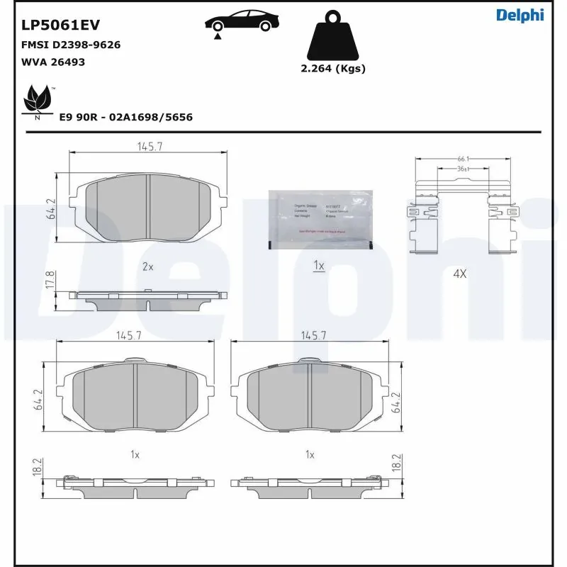 Brake Pad Set, disc brake