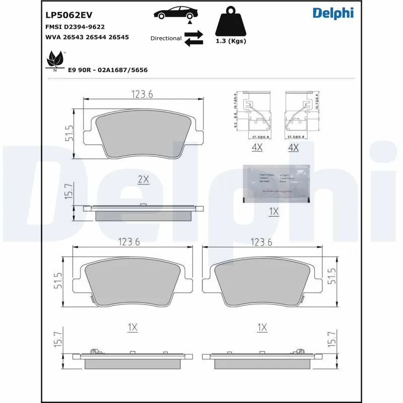 Brake Pad Set, disc brake