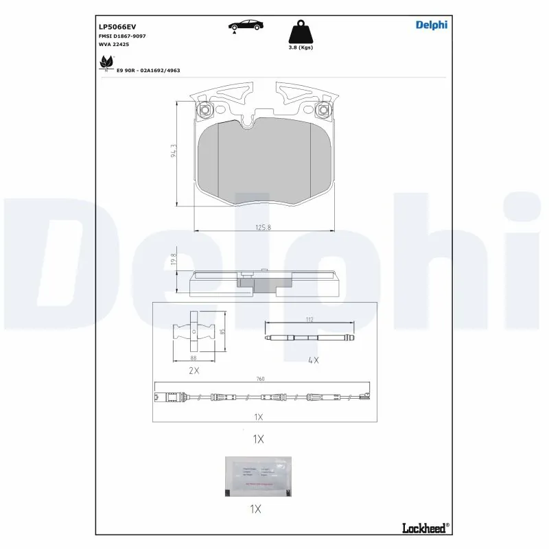 Brake Pad Set, disc brake