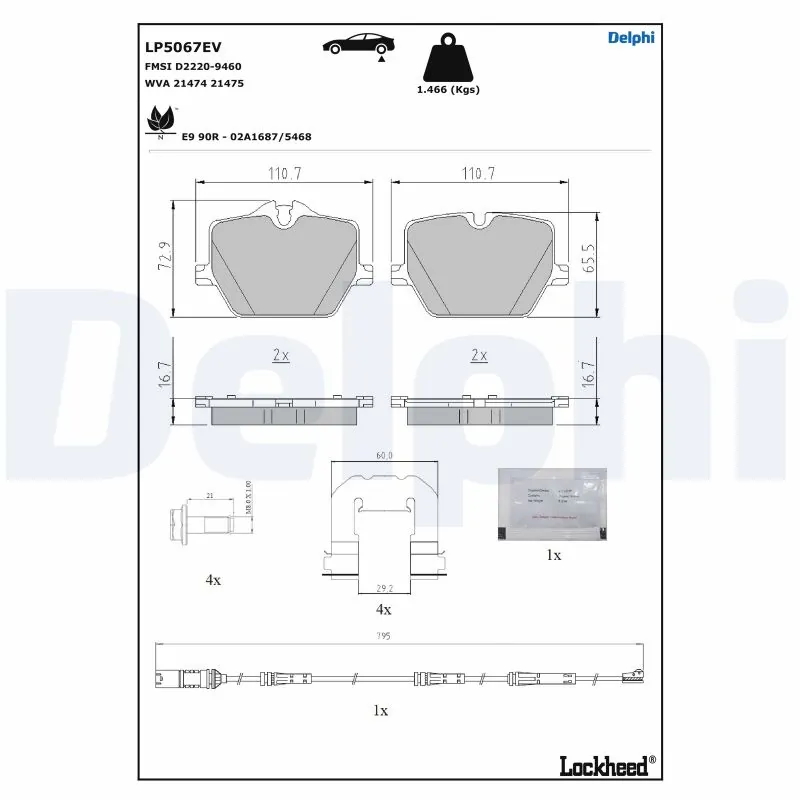 Brake Pad Set, disc brake