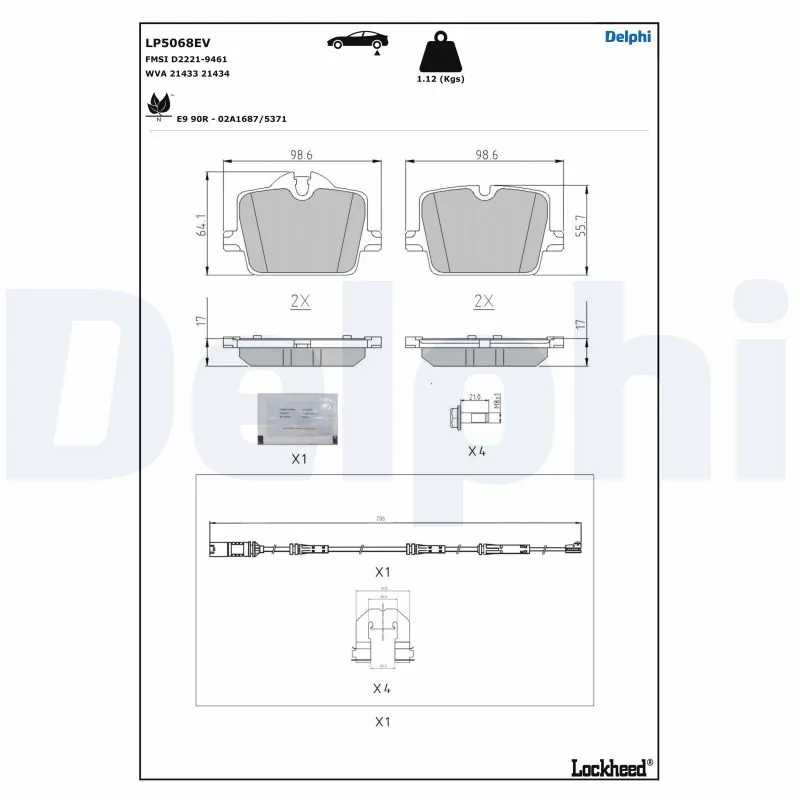 Brake Pad Set, disc brake