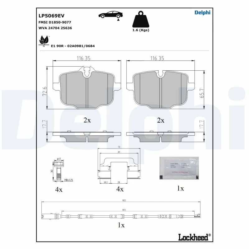 Brake Pad Set, disc brake