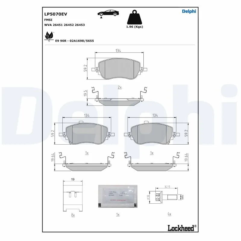 Brake Pad Set, disc brake