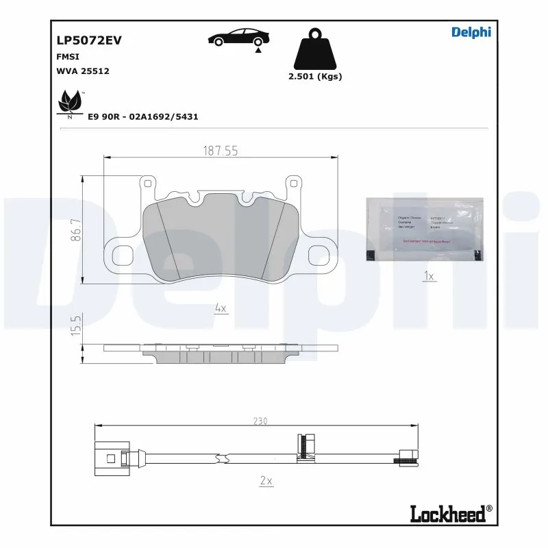 Brake Pad Set, disc brake