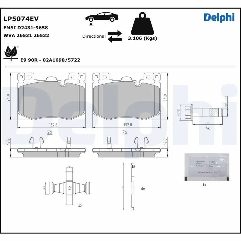 Brake Pad Set, disc brake