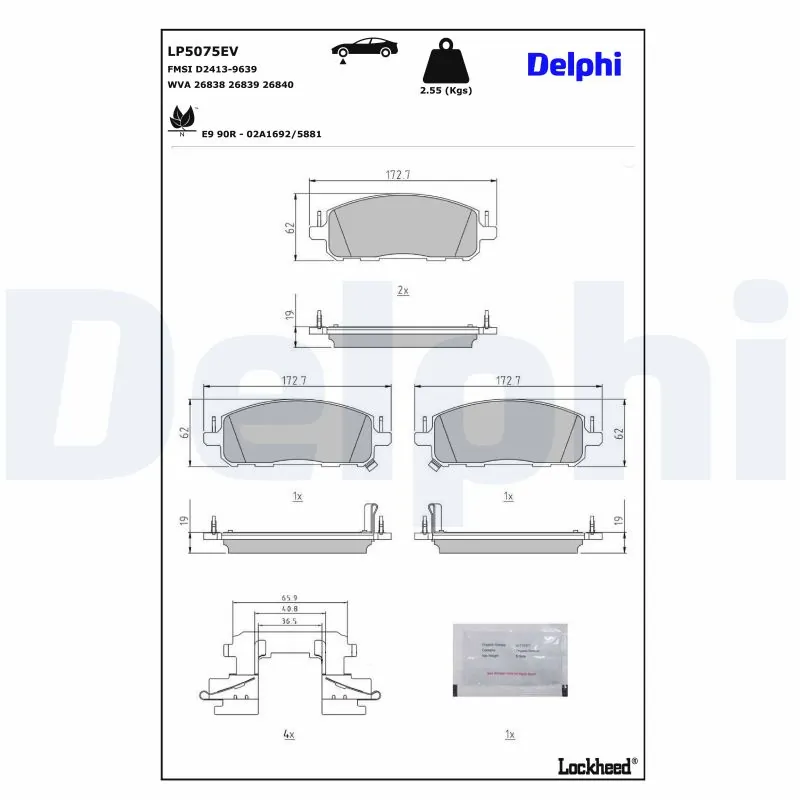 Brake Pad Set, disc brake