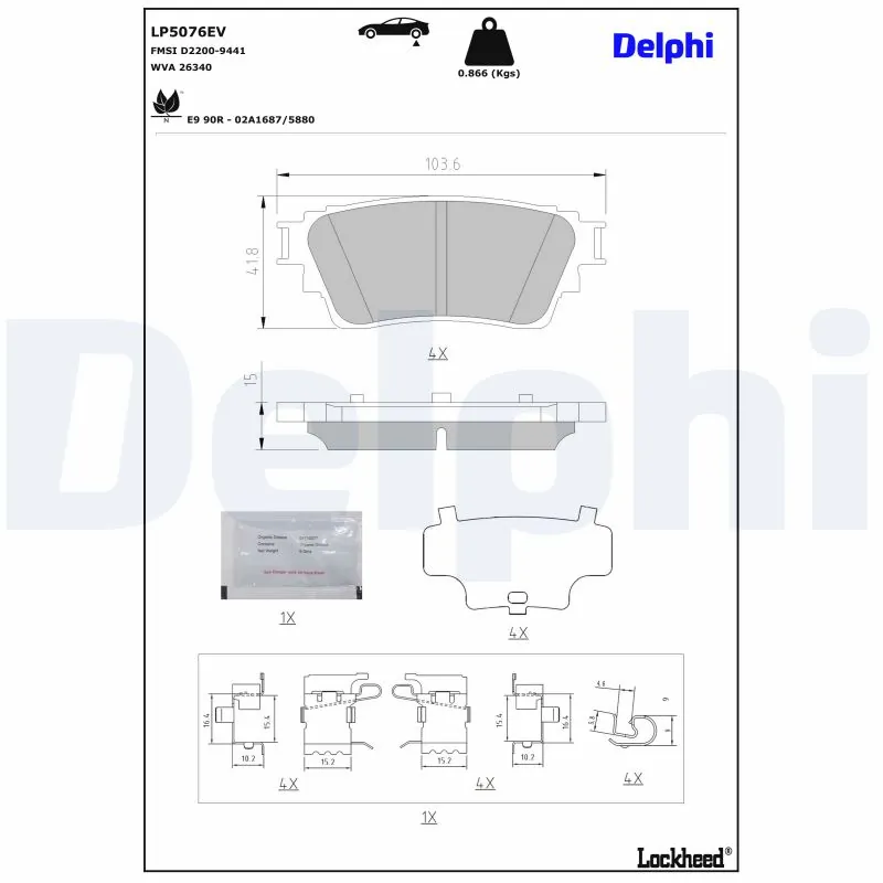 Brake Pad Set, disc brake