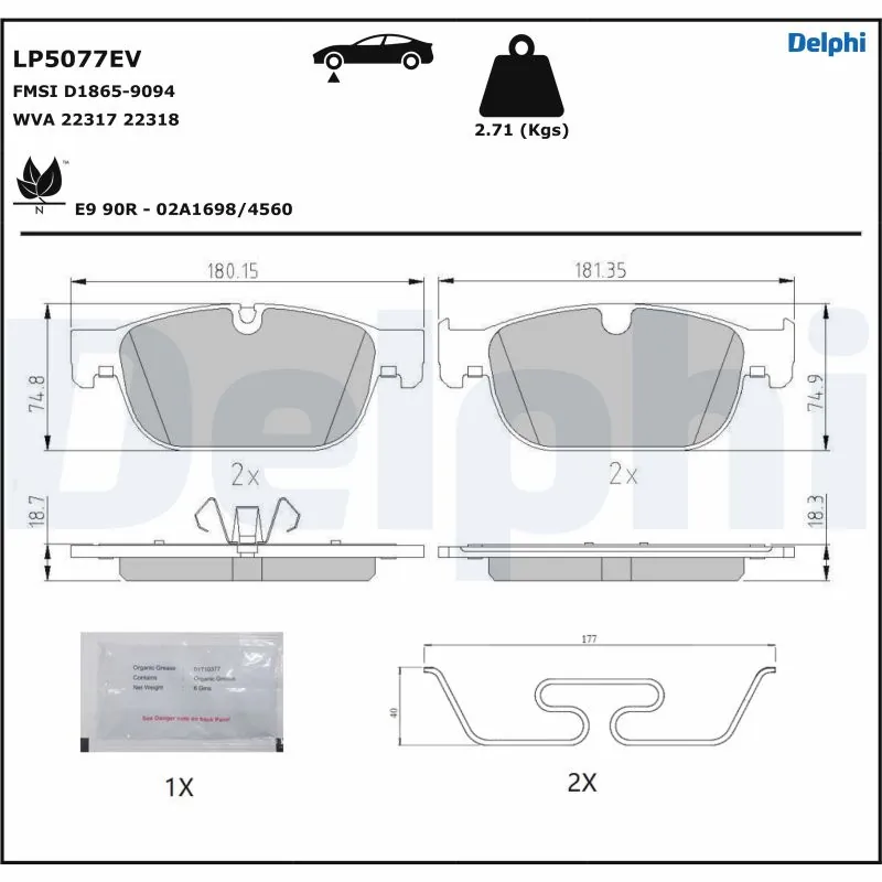 Brake Pad Set, disc brake