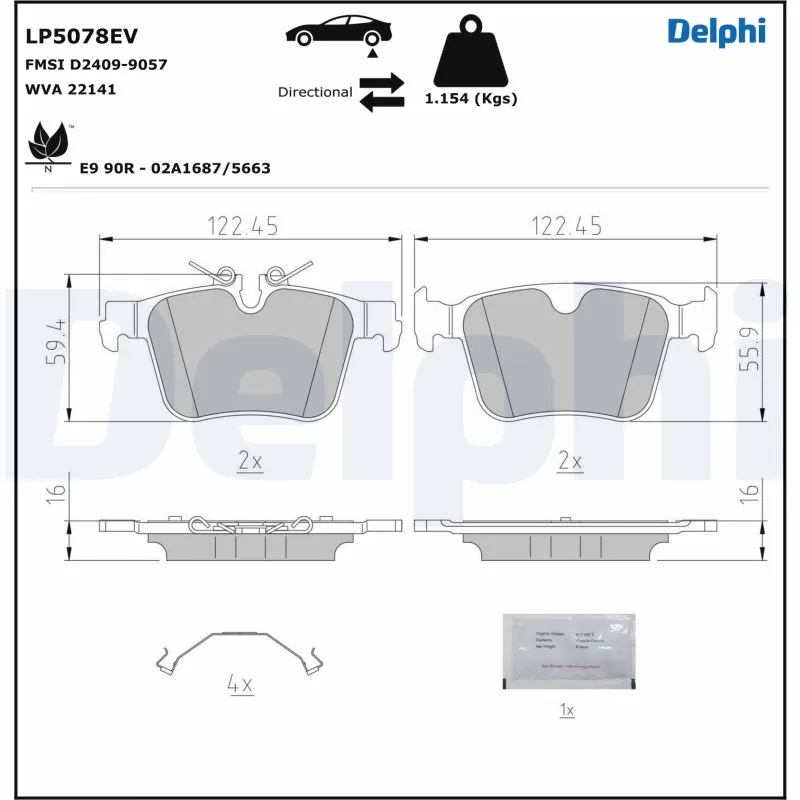 Brake Pad Set, disc brake