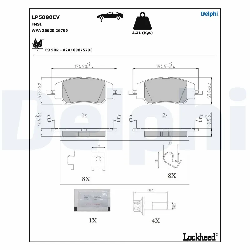 Brake Pad Set, disc brake