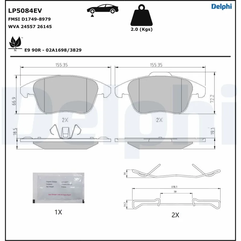 Brake Pad Set, disc brake
