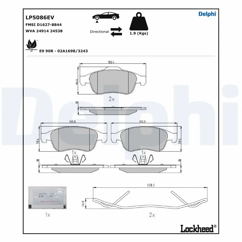 Brake Pad Set, disc brake