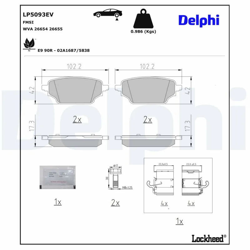 Brake Pad Set, disc brake