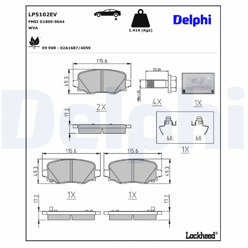 Brake Pad Set, disc brake