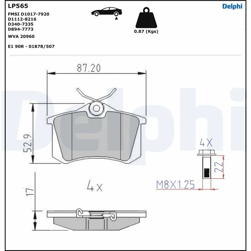 Brake Pad Set, disc brake