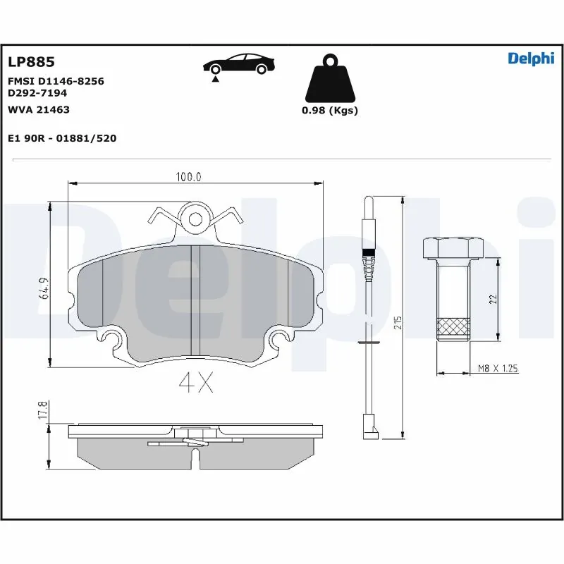 Brake Pad Set, disc brake