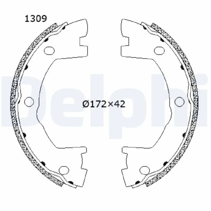 Brake Shoe Set, parking brake