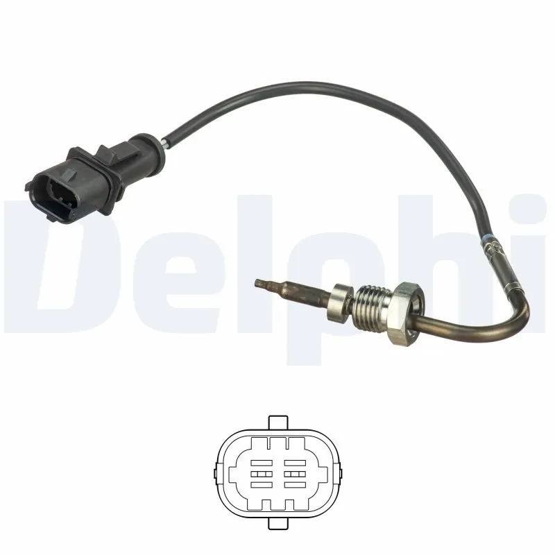 Sensor, exhaust gas temperature