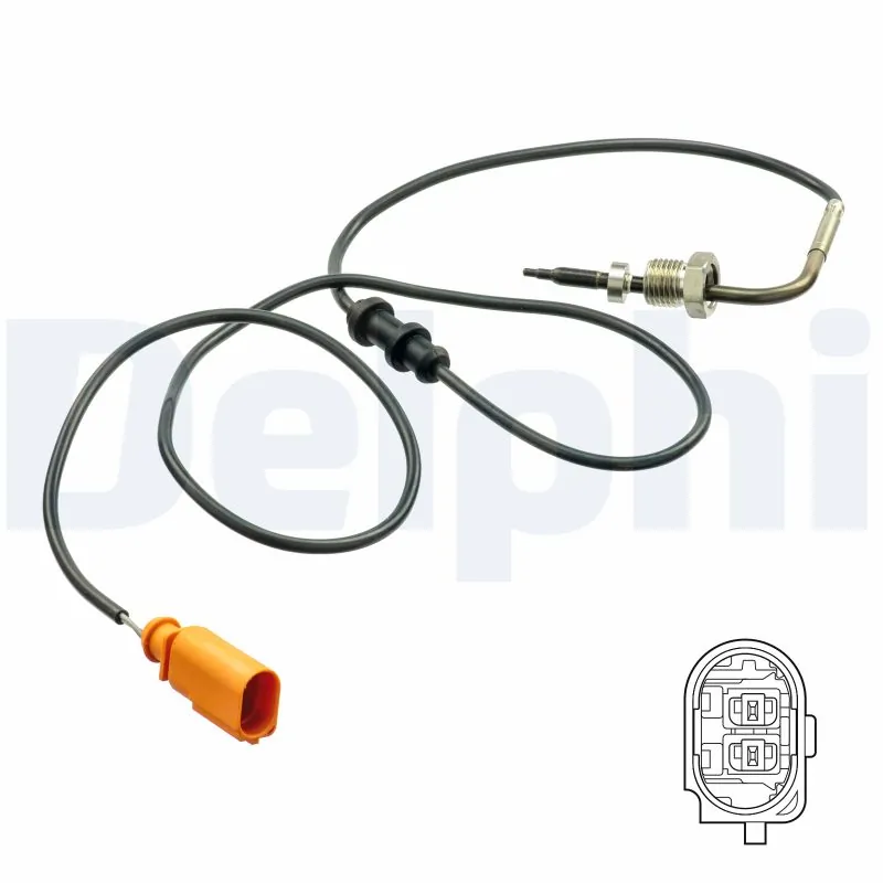 Sensor, exhaust gas temperature
