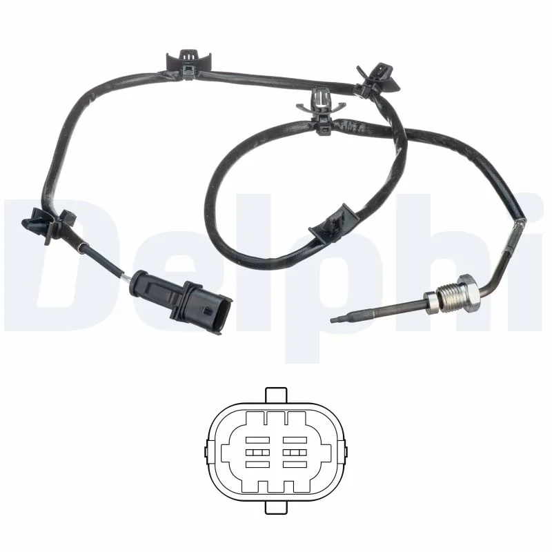 Sensor, exhaust gas temperature