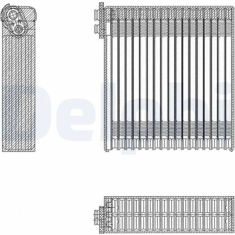 Evaporator, air conditioning