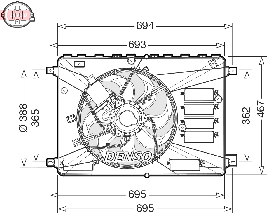 Fan, engine cooling