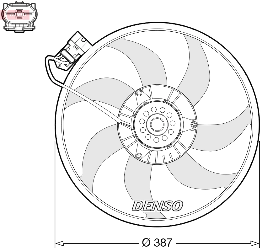 Fan, engine cooling