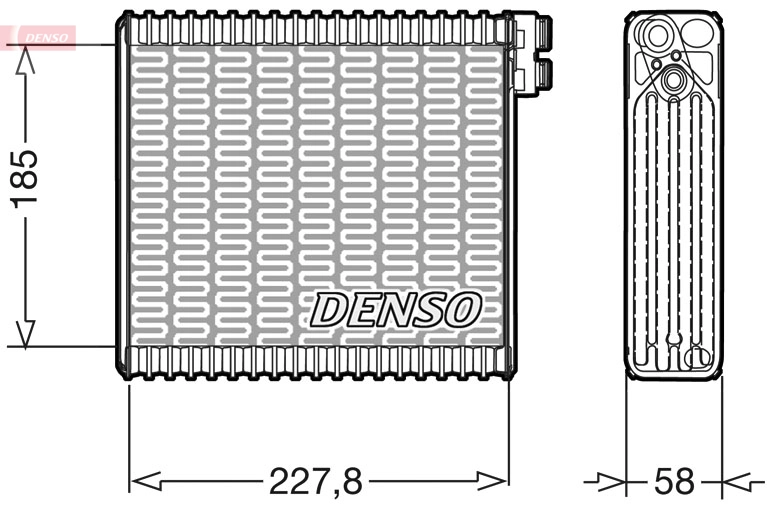 Evaporator, air conditioning