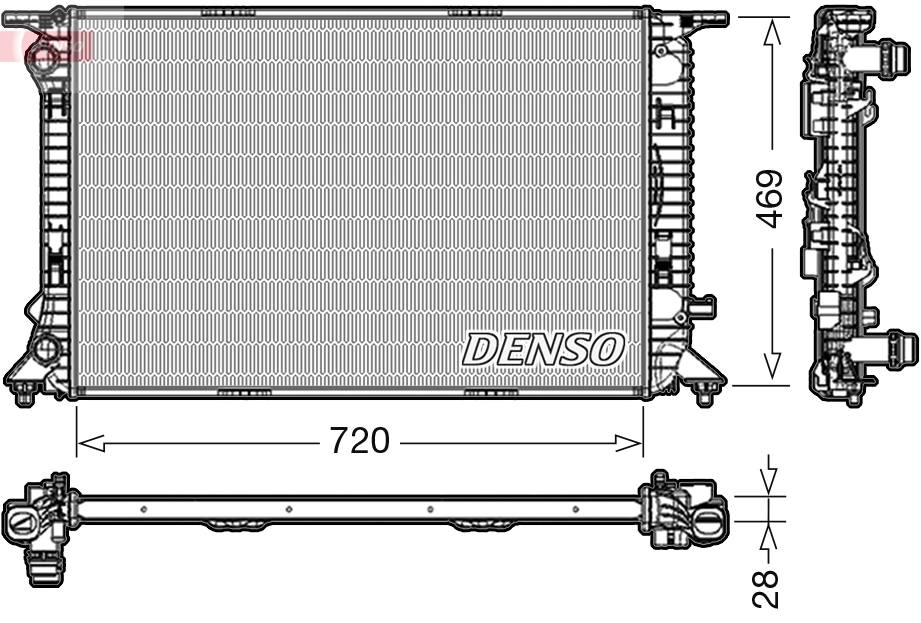 Radiator, engine cooling