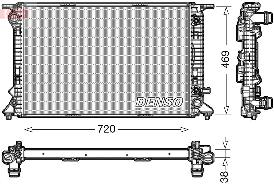 Radiator, engine cooling