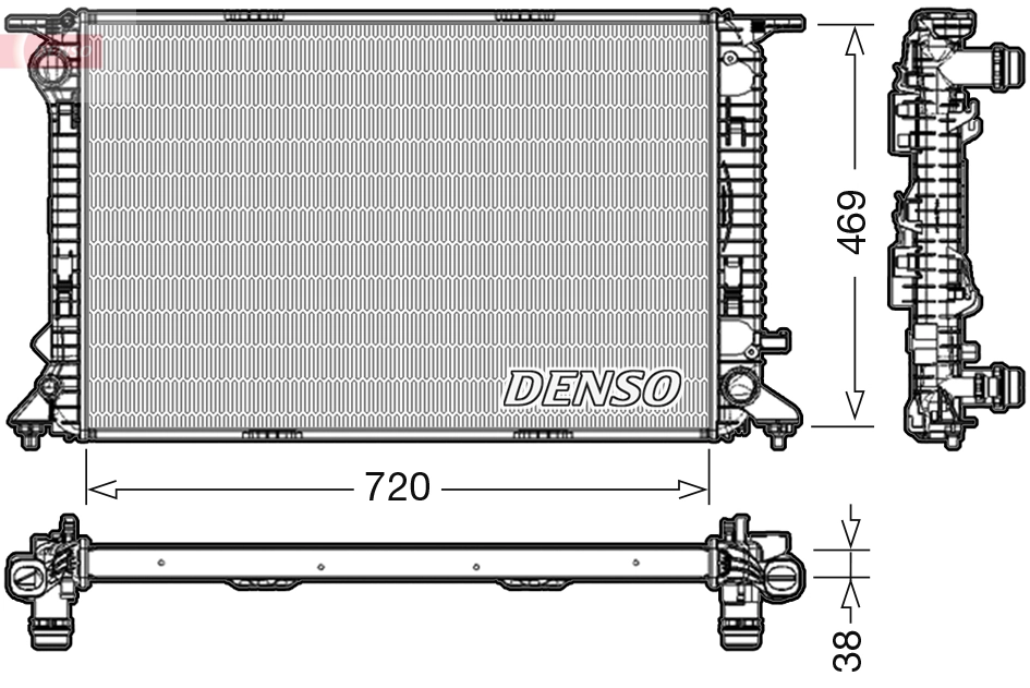 Radiator, engine cooling