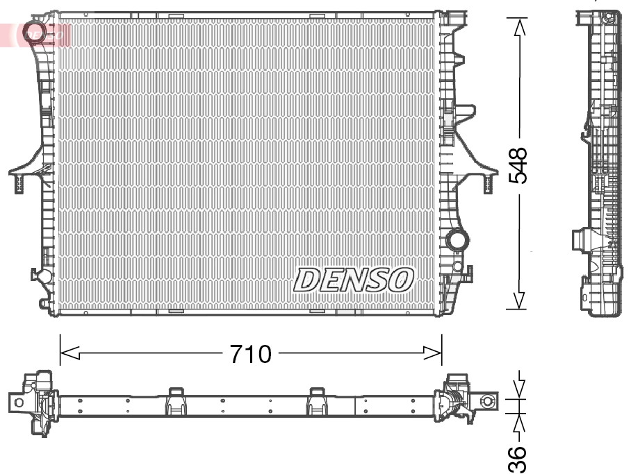 Radiator, engine cooling
