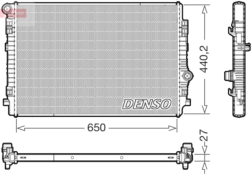Radiator, engine cooling