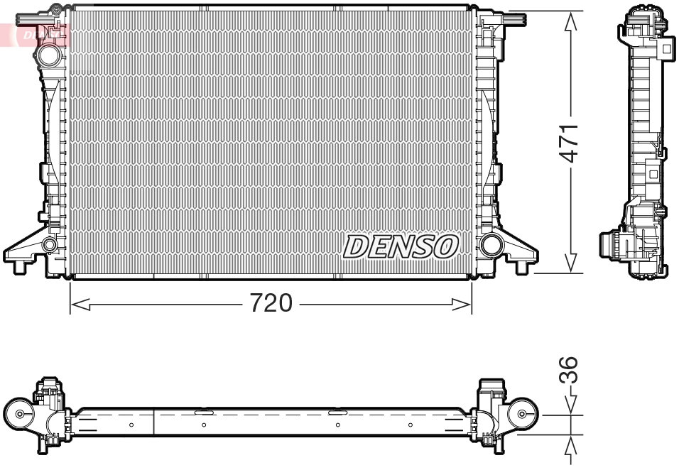 Radiator, engine cooling