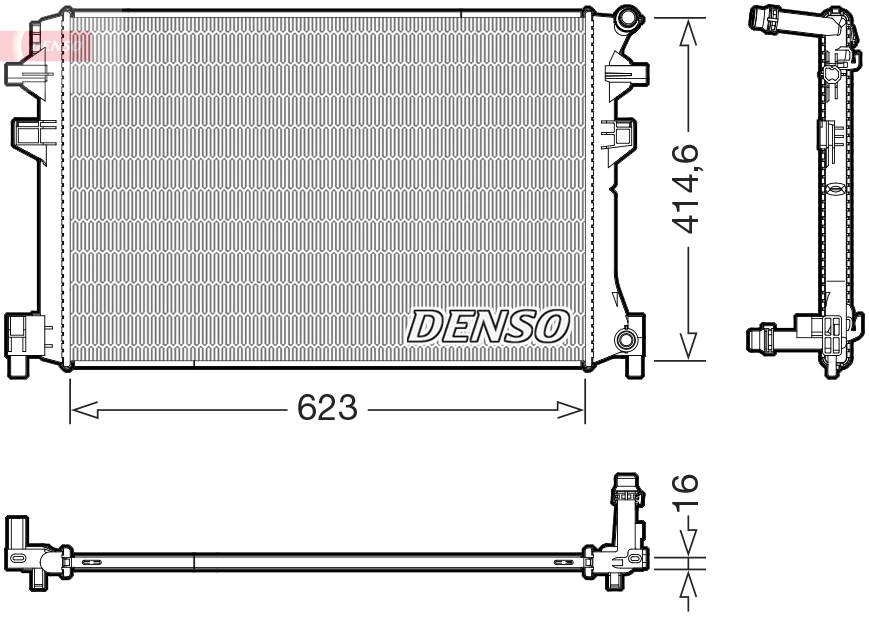 Radiator, engine cooling