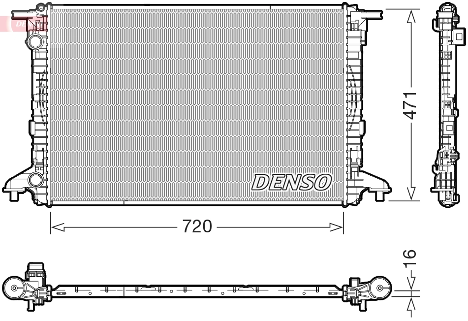 Radiator, engine cooling