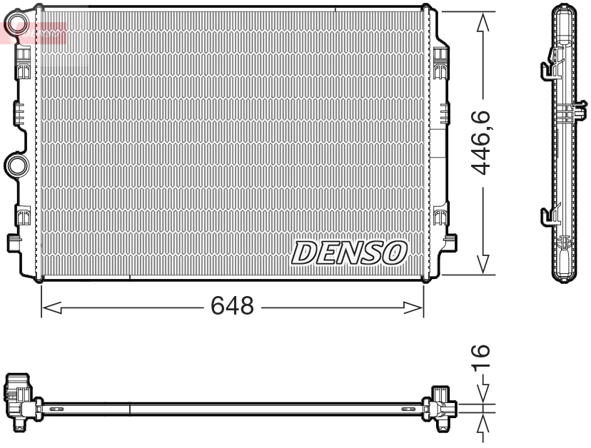 Radiator, engine cooling