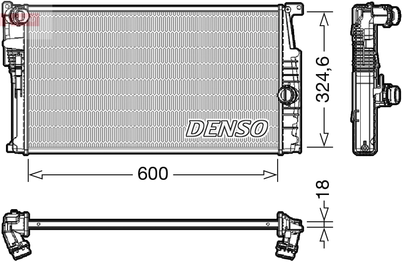 Radiator, engine cooling