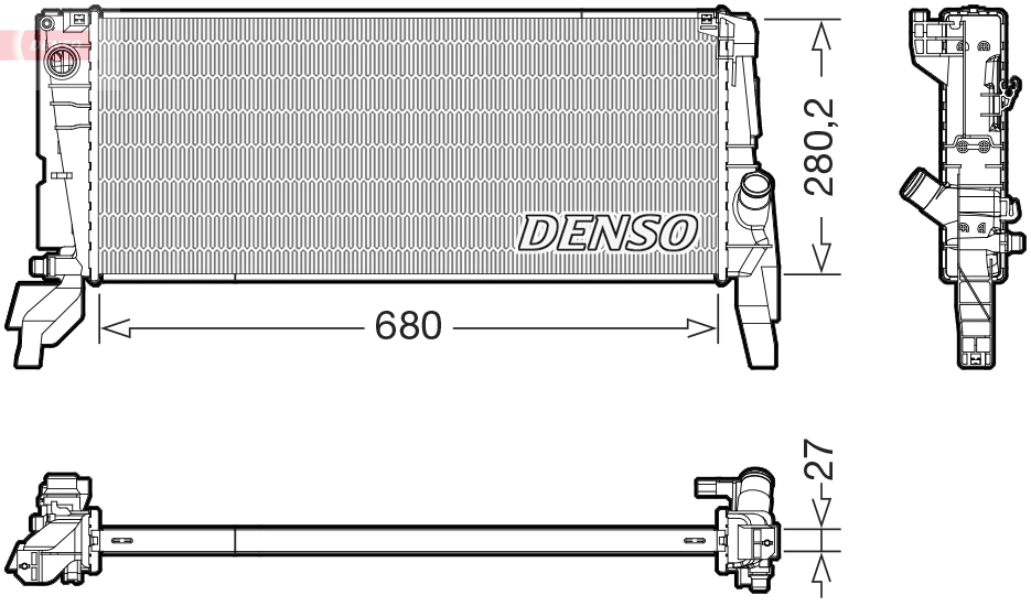 Radiator, engine cooling