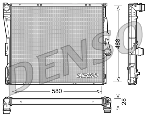 Radiator, engine cooling