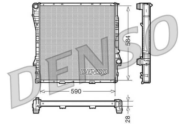 Radiator, engine cooling